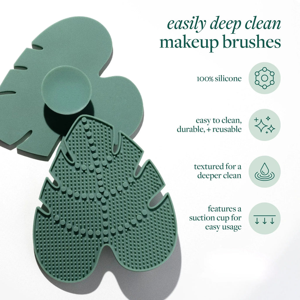 Limpiador de Brochas y Esponjas de Maquillaje | Almohadilla de Silicona con Ventosa