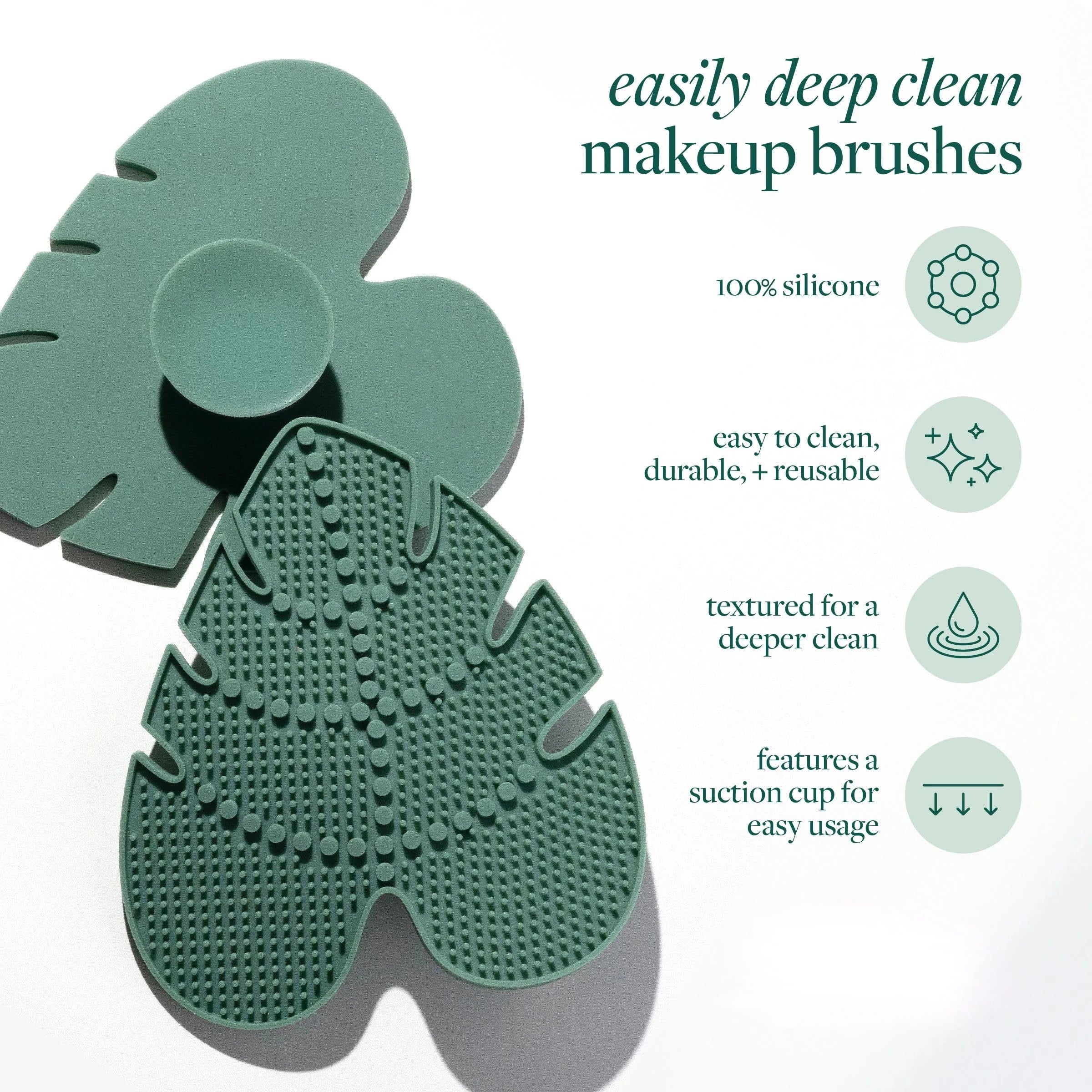 Limpiador de Brochas y Esponjas de Maquillaje | Almohadilla de Silicona con Ventosa